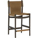 Argus 43.25 inch Nubuck Caramel Leather Counter Stool